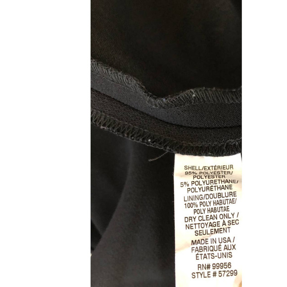 Shoshanna Eonia Dress One-Shoulder Gown Jet Midnight Stretch Crepe Sheath US 6 - Picture 10 of 11